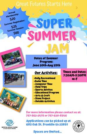 2023 Summer Jam info